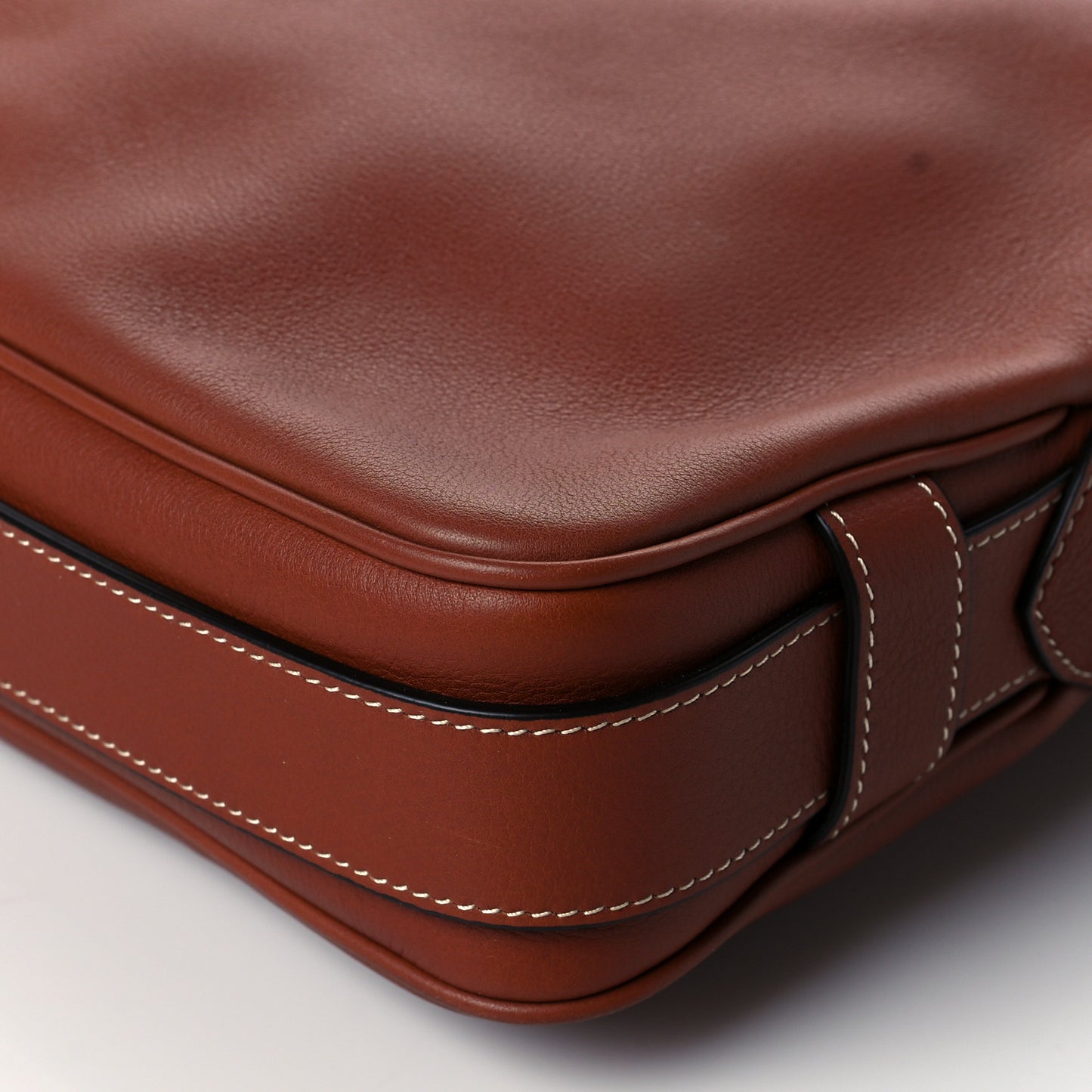 Supple Calfskin Medium Romy Shoulder Bag Tan