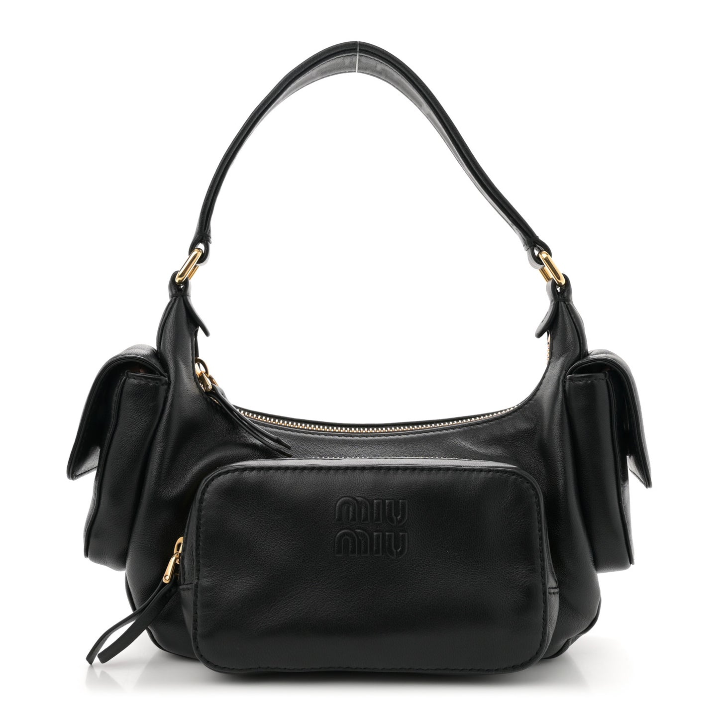 Nappa Multi Pocket Hobo Black