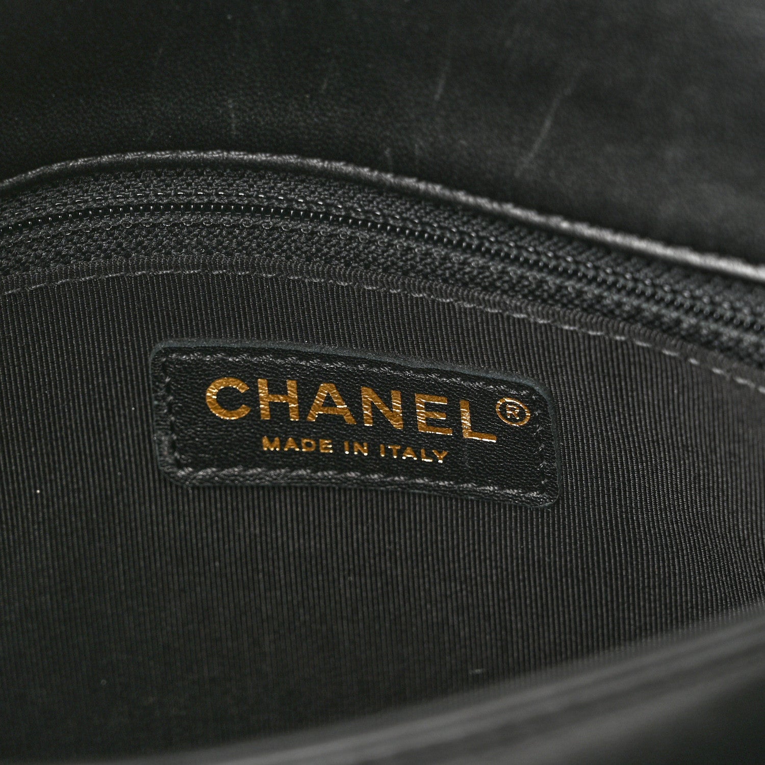 Chanel Lambskin Quilted Large CC Unchained Crossbody Black 6 of 12