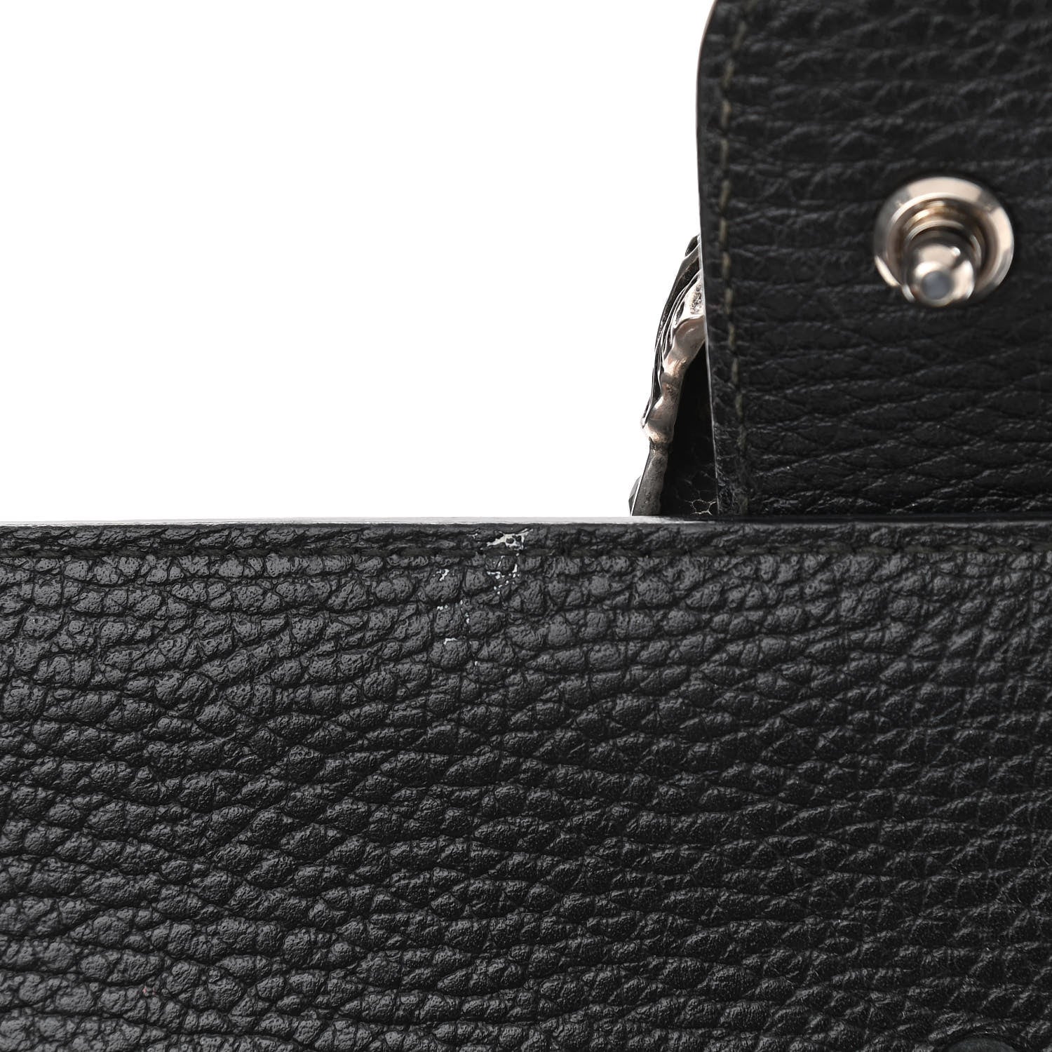 Gucci Dollar Calfskin Crystal Web Medium Dionysus Bamboo Top Handle Bag Black Black Diamond 8 of 11
