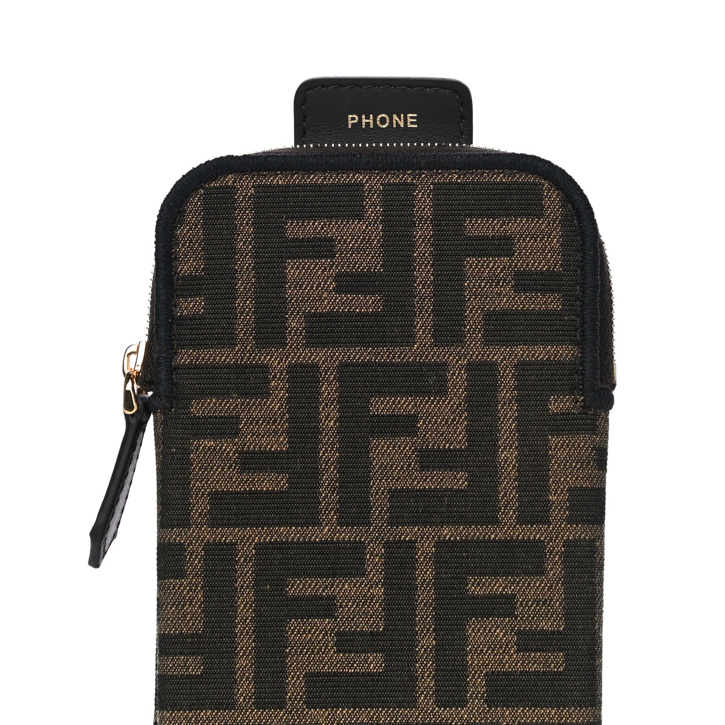 Fabric Jacquard FF 1974 Cell Pocket Strap You Case Tobacco Moro Black