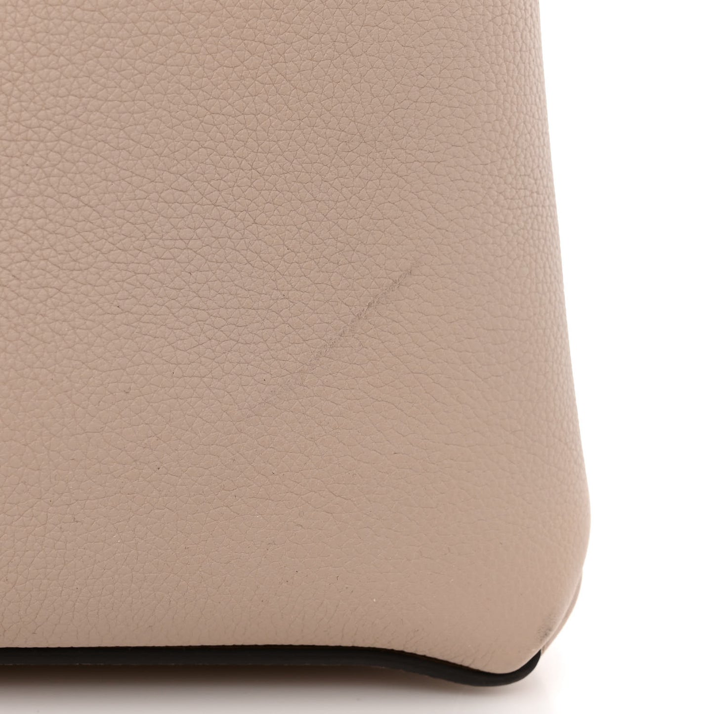 Grained Calfskin Lockme Shopper Greige