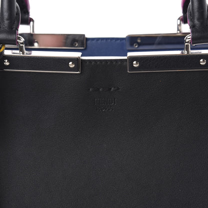 Fendi Vitello Dolce Shiny Nappa Petite 3Jours Tote Black Iris 11 of 11