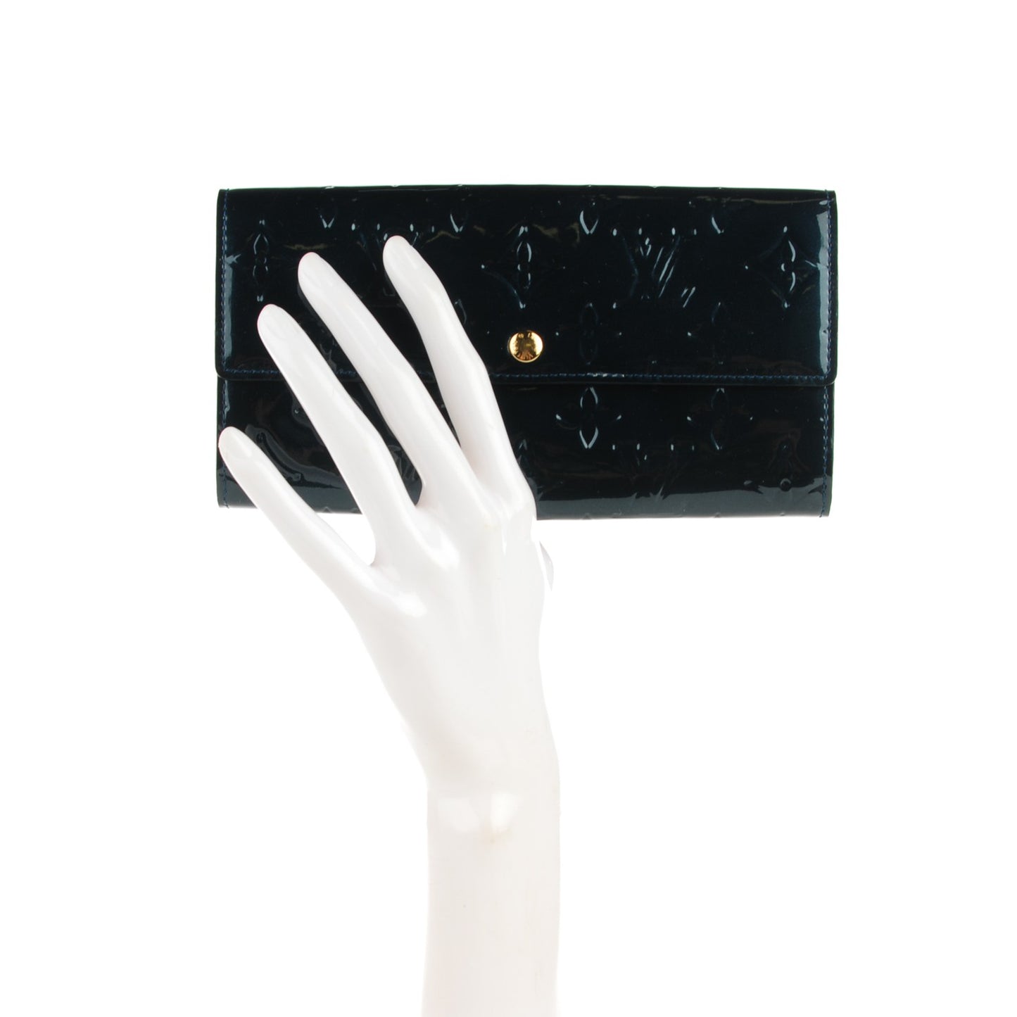 Vernis Sarah Wallet Blue Nuit