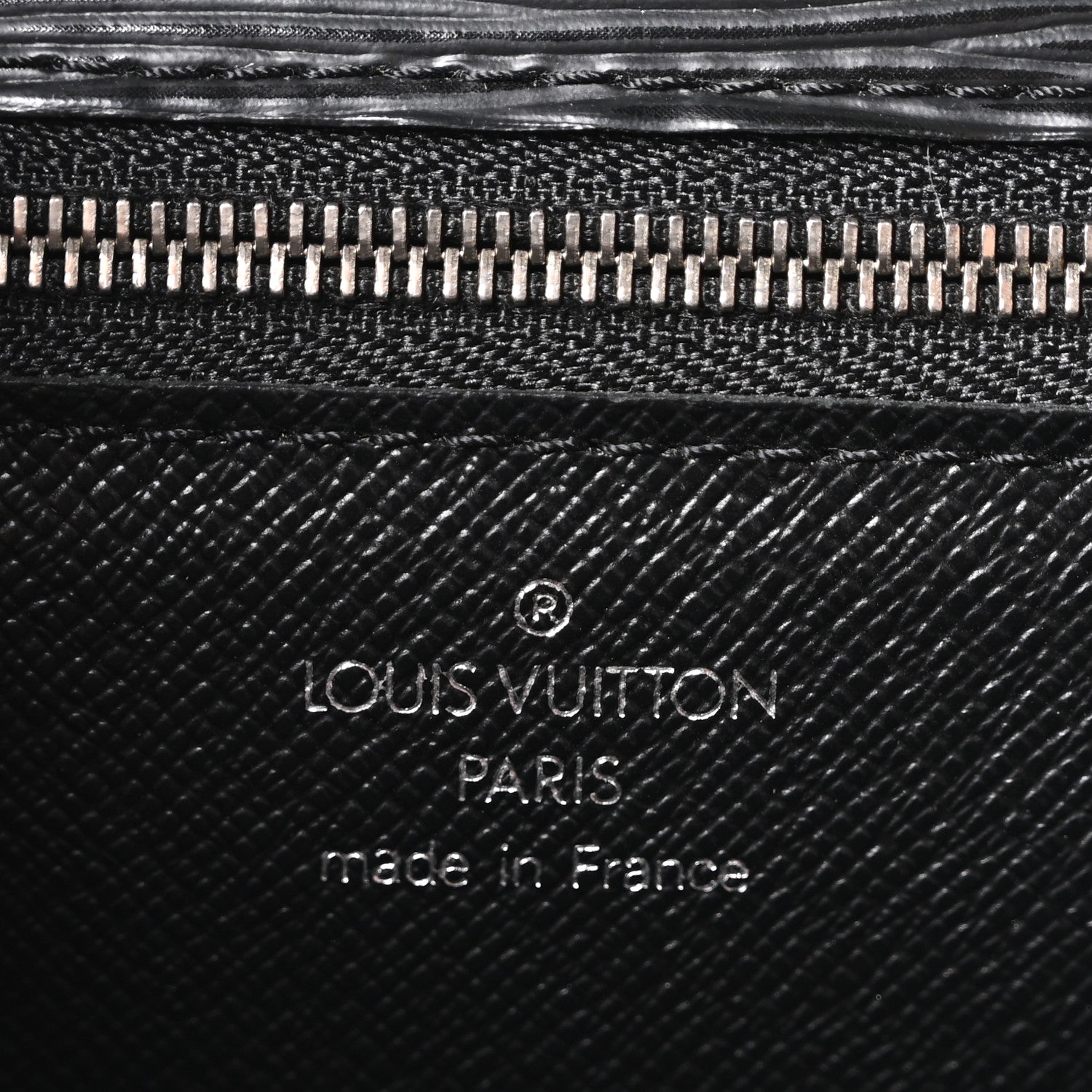 Louis Vuitton Epi Pochette Sellier Dragonne Clutch Black 6 of 9
