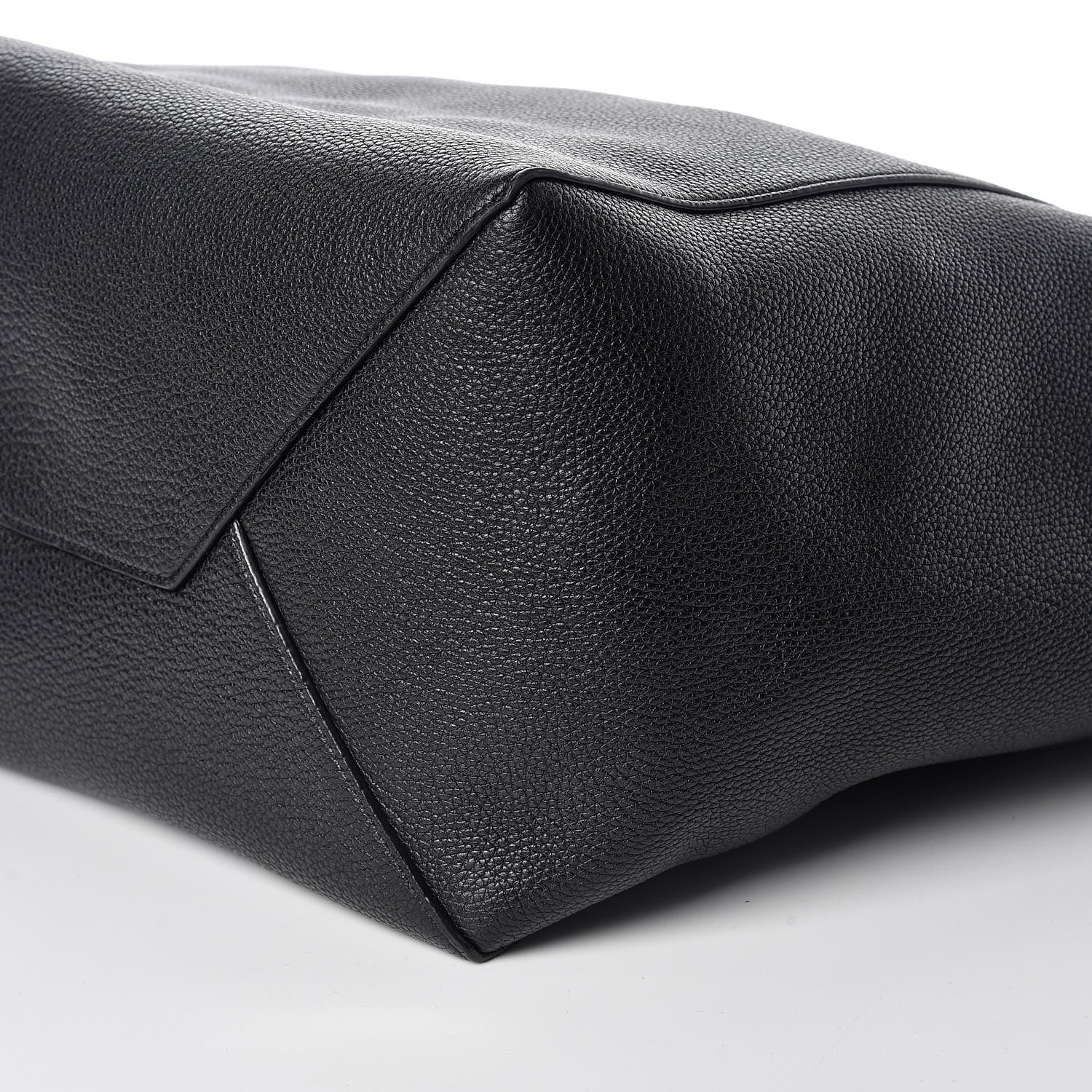 Celine Soft Grained Calfskin Medium Belt Cabas Phantom Black 6 of 9