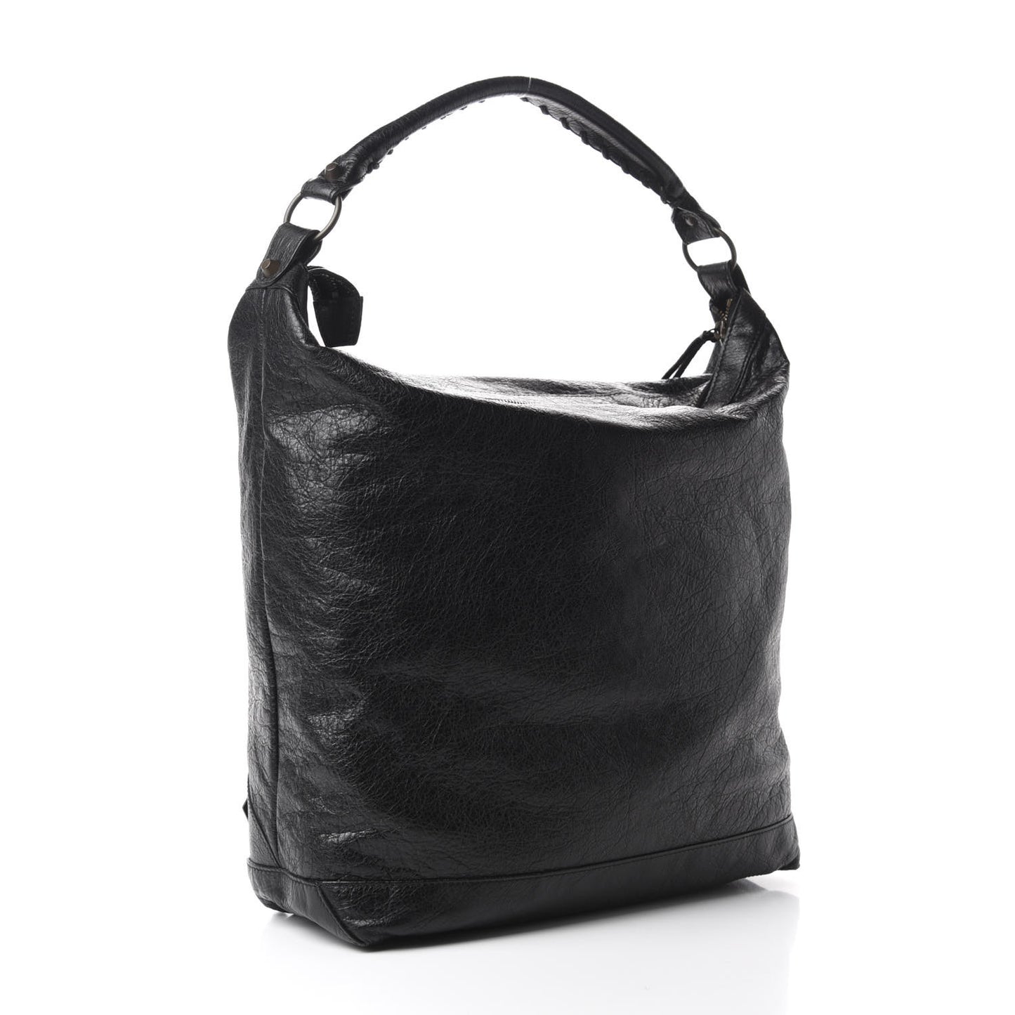 Agneau Classic Hardware Day Hobo Black