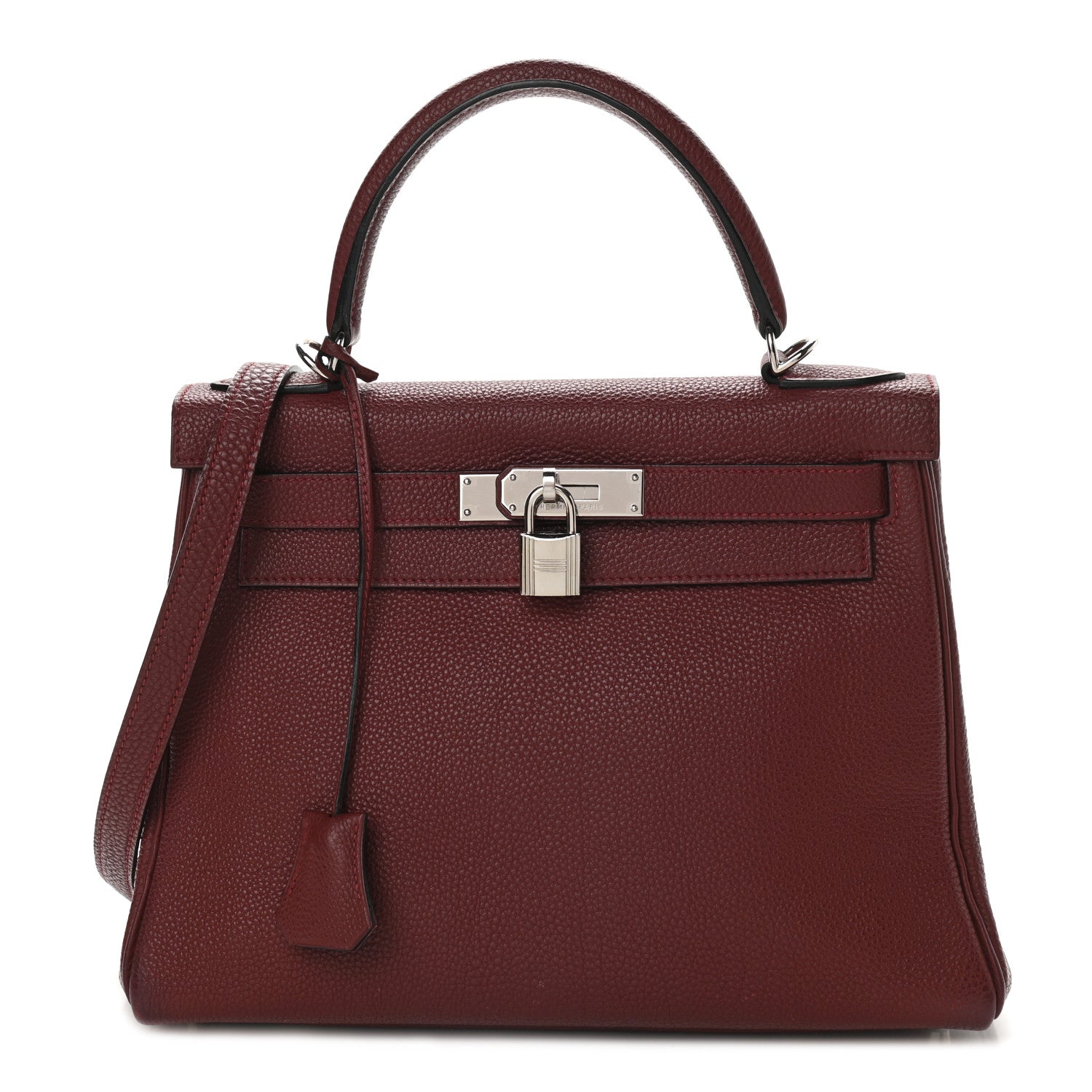 Hermes Togo Kelly Retourne 28 Rouge H 1 of 15