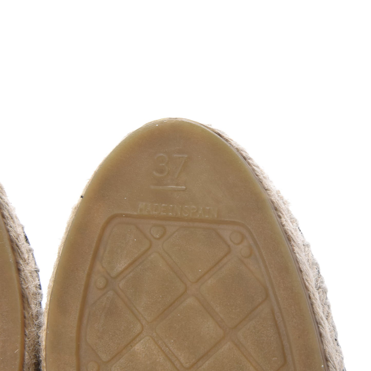 Lambskin CC Espadrilles 37 Black SIlver