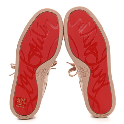 Christian Louboutin Louis Junior Satin Orlato Flat Sneakers 35 Nude 2 5 of 8
