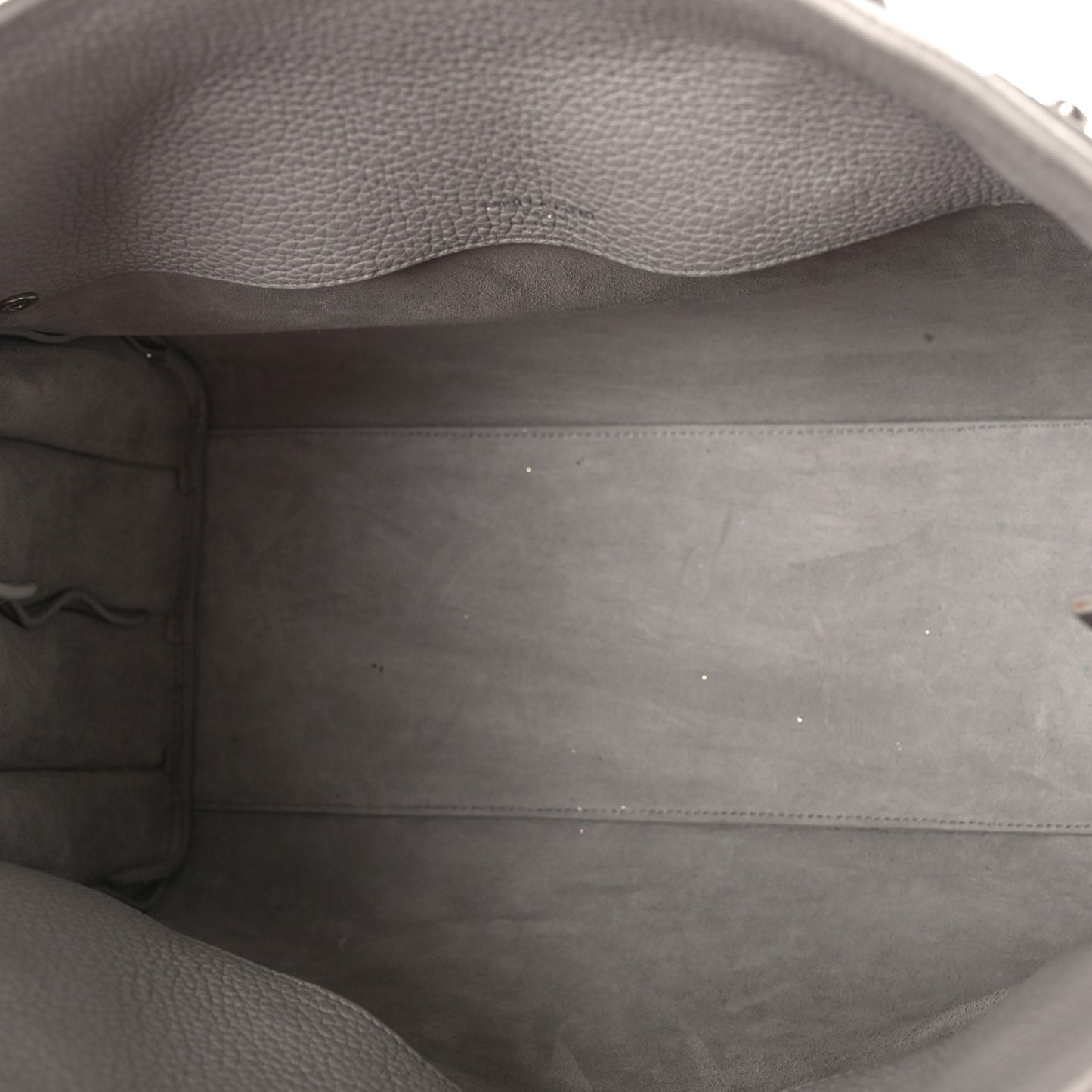 Grained Calfskin Small Supple Sac De Jour Mouse Grey
