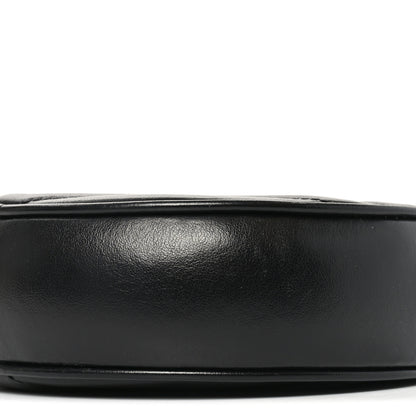 Saint Laurent Calfskin Matelasse Chevron Round Vinyle Camera Bag Black 10 of 11