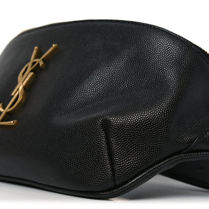 Saint Laurent Grain De Poudre Monogram Belt Bag Black 9 of 9