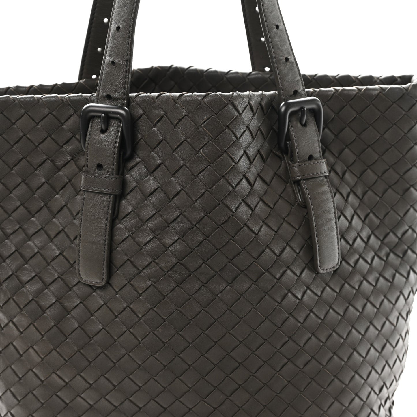 Nappa Intrecciato Small Seamless Tote  Grey