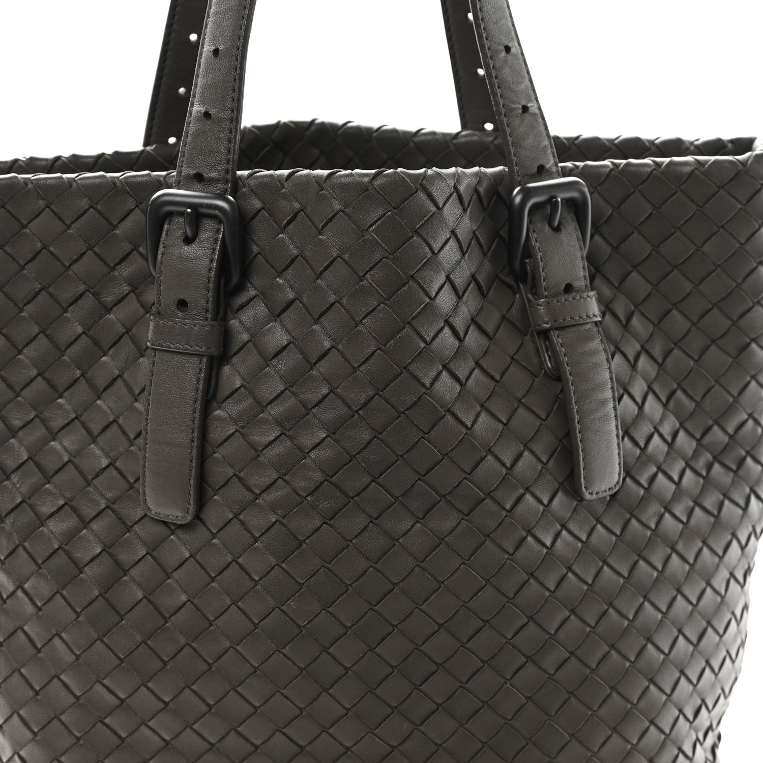 Bottega Veneta Nappa Intrecciato Small Seamless Tote  Grey 8 of 10