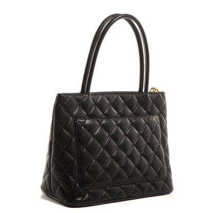 Chanel Caviar Medallion Tote Black 3 of 8