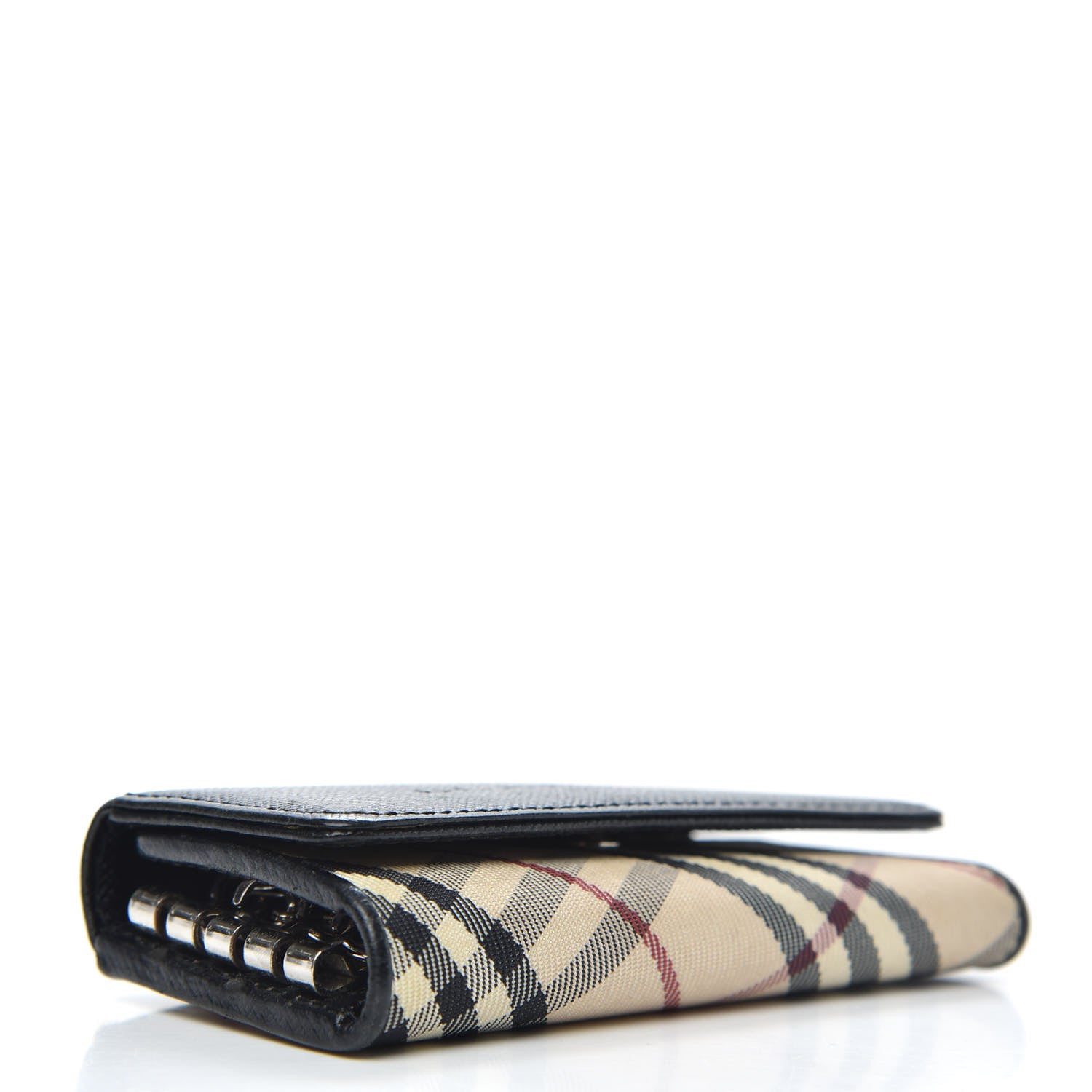 Burberry Nova Check 4 Key Holder Case Black 4 of 6