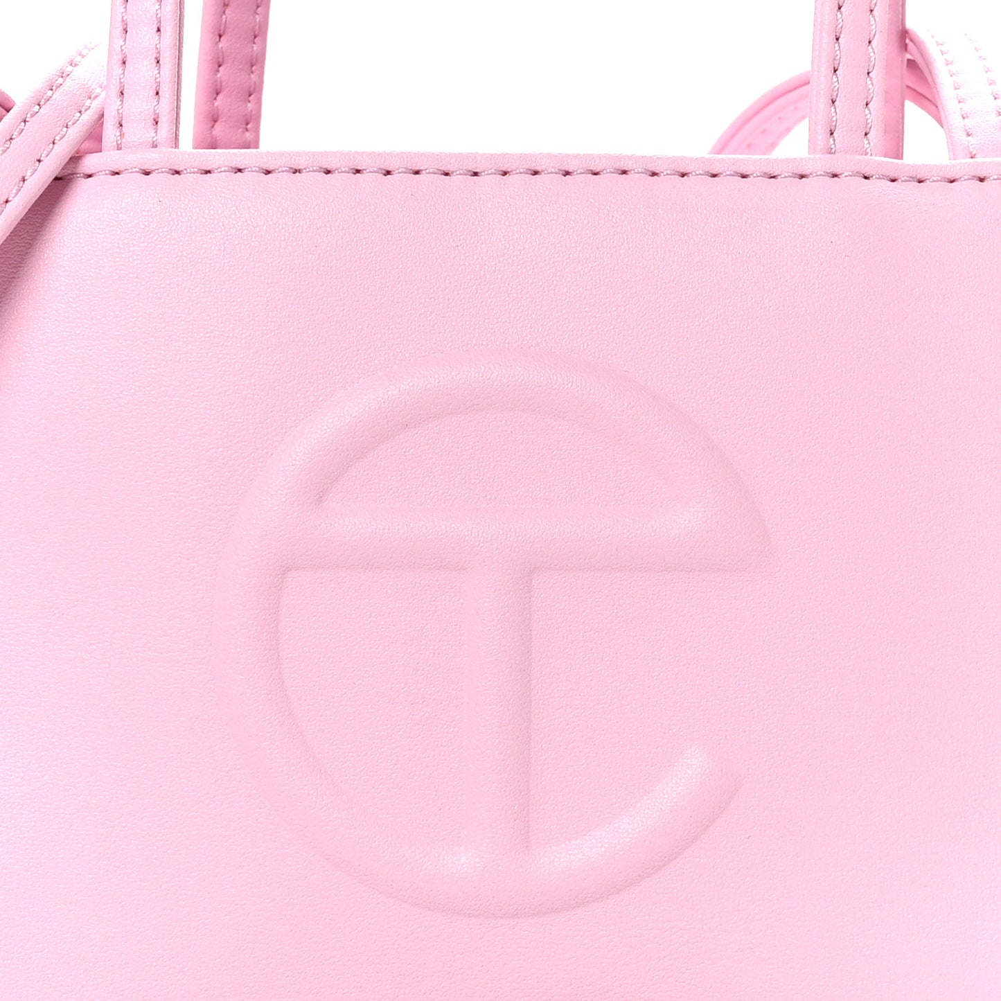 Vegan Leather Small Shopping Bag Bubblegum