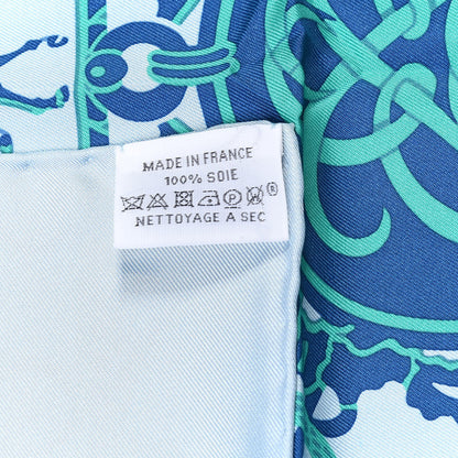 Hermes Silk Ex Libris Scarf 90 4 of 4