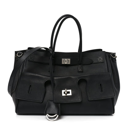 Balenciaga Smooth Calfskin Small Bel Air Carry All Bag Black 1 of 9