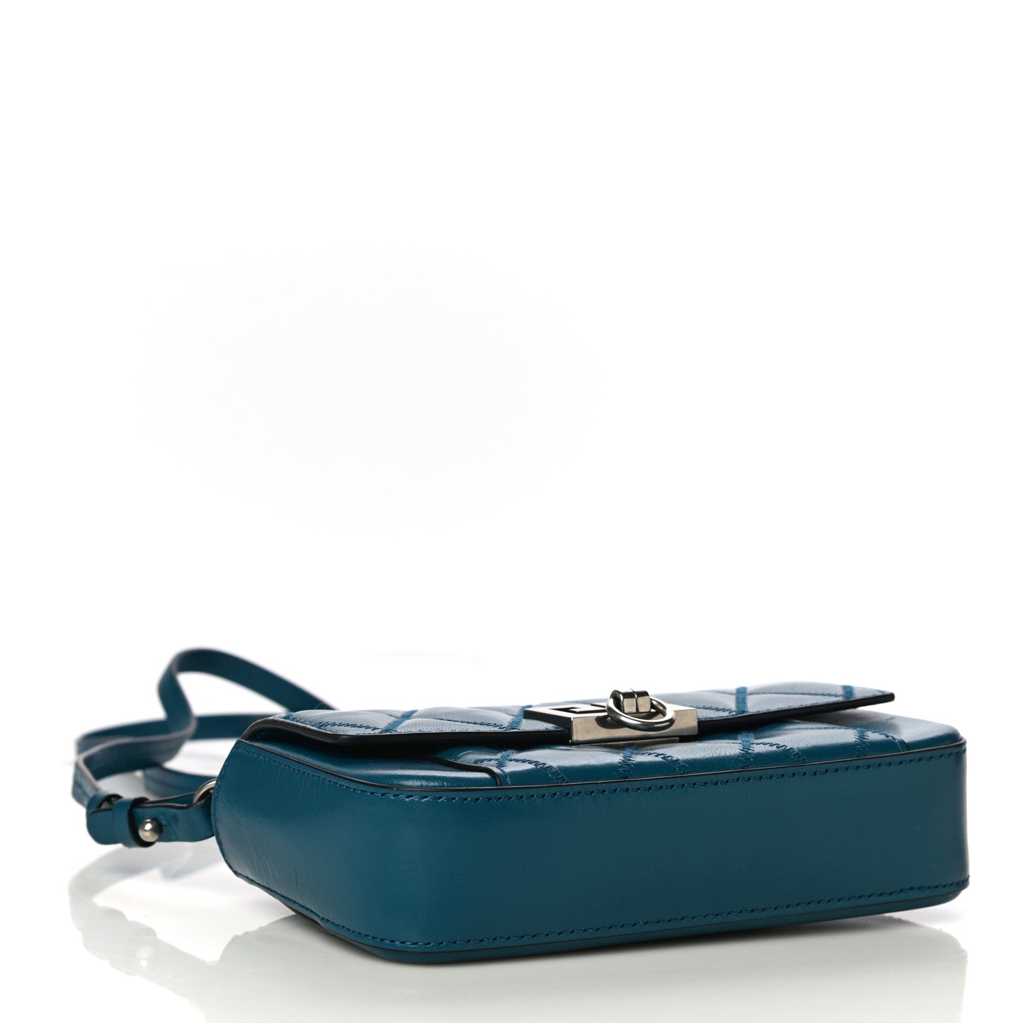 Goatskin Quilted GV3 Mini Pocket Convertible Bag Blue