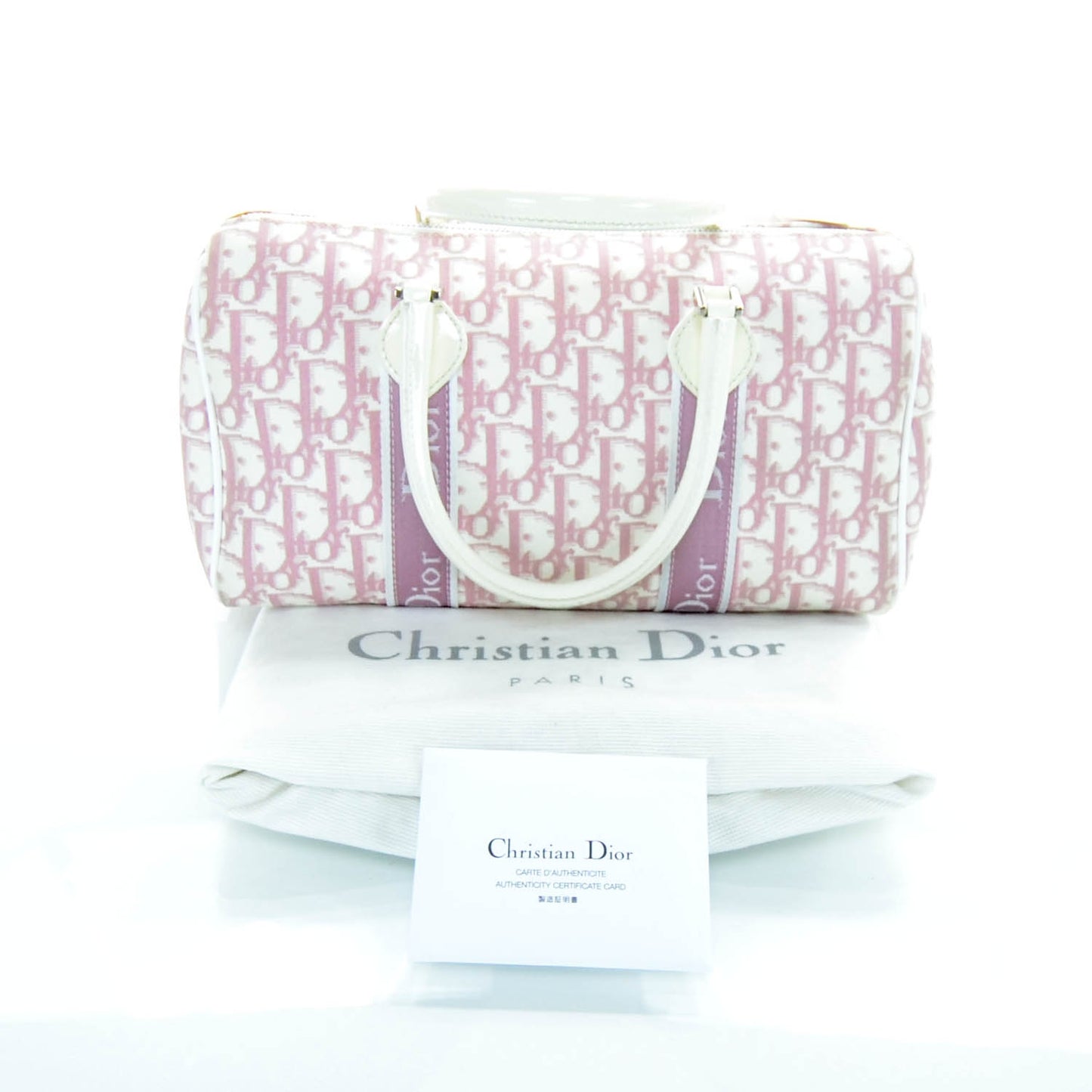 Monogram Girly Boston Pink