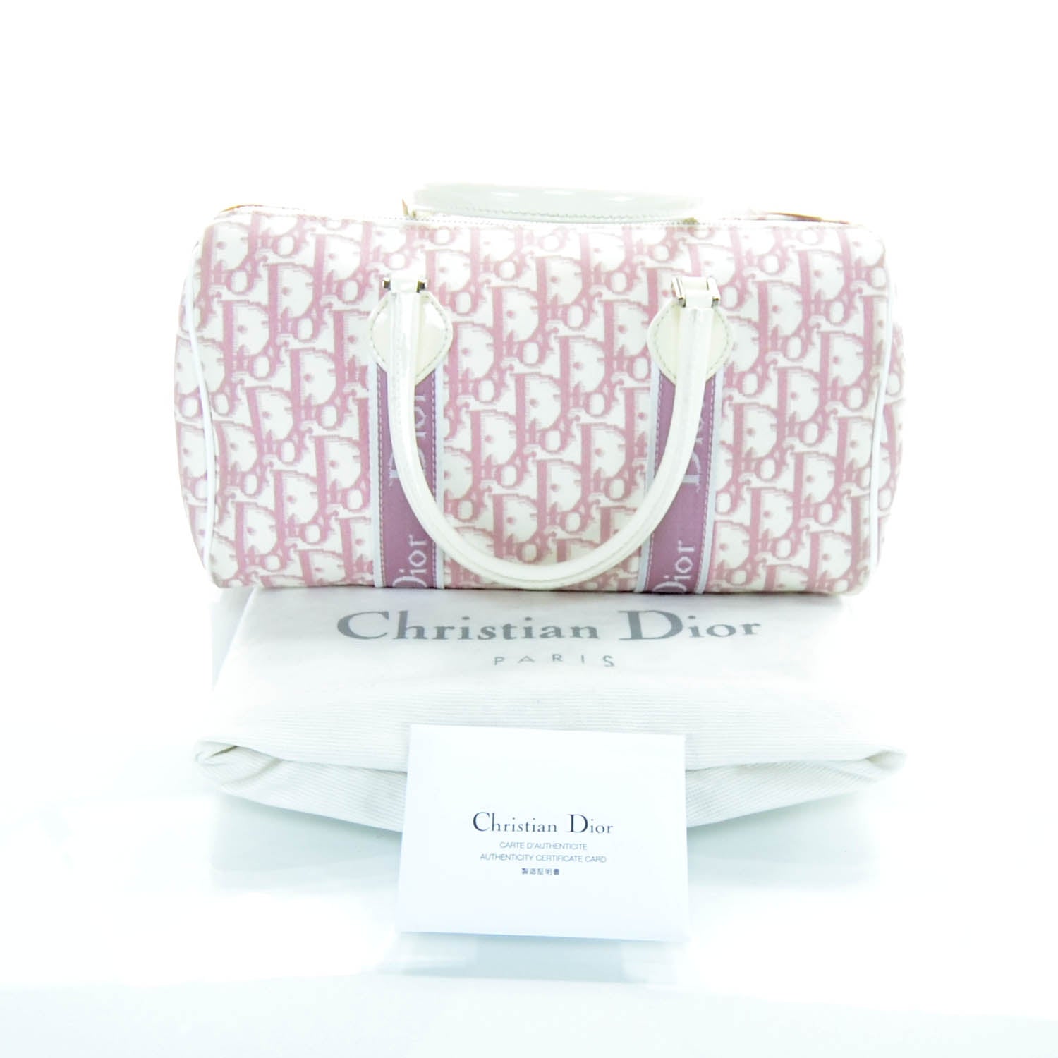 Christian Dior Monogram Girly Boston Pink 3 of 12