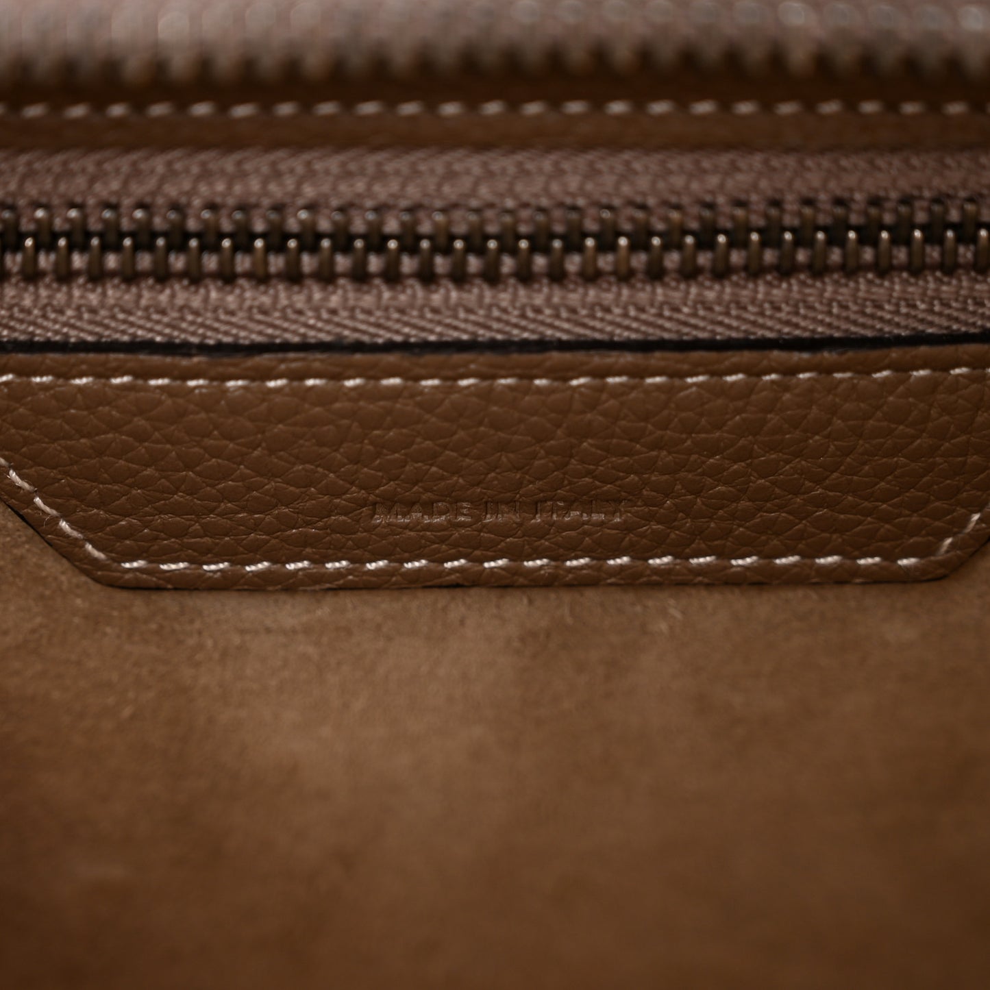 Drummed Calfskin Micro Luggage Souris