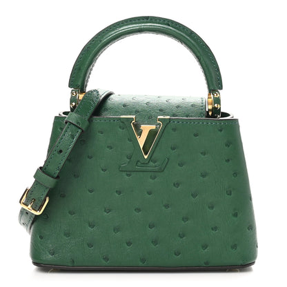 Louis Vuitton Ostrich Capucines Mini Mint 1 of 10