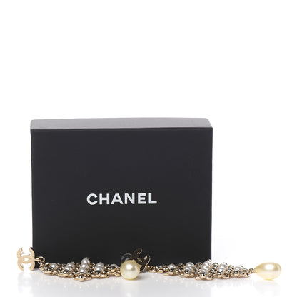 Chanel Pearl Monte-Carlo Nights Drop Earrings Gold 5 of 5
