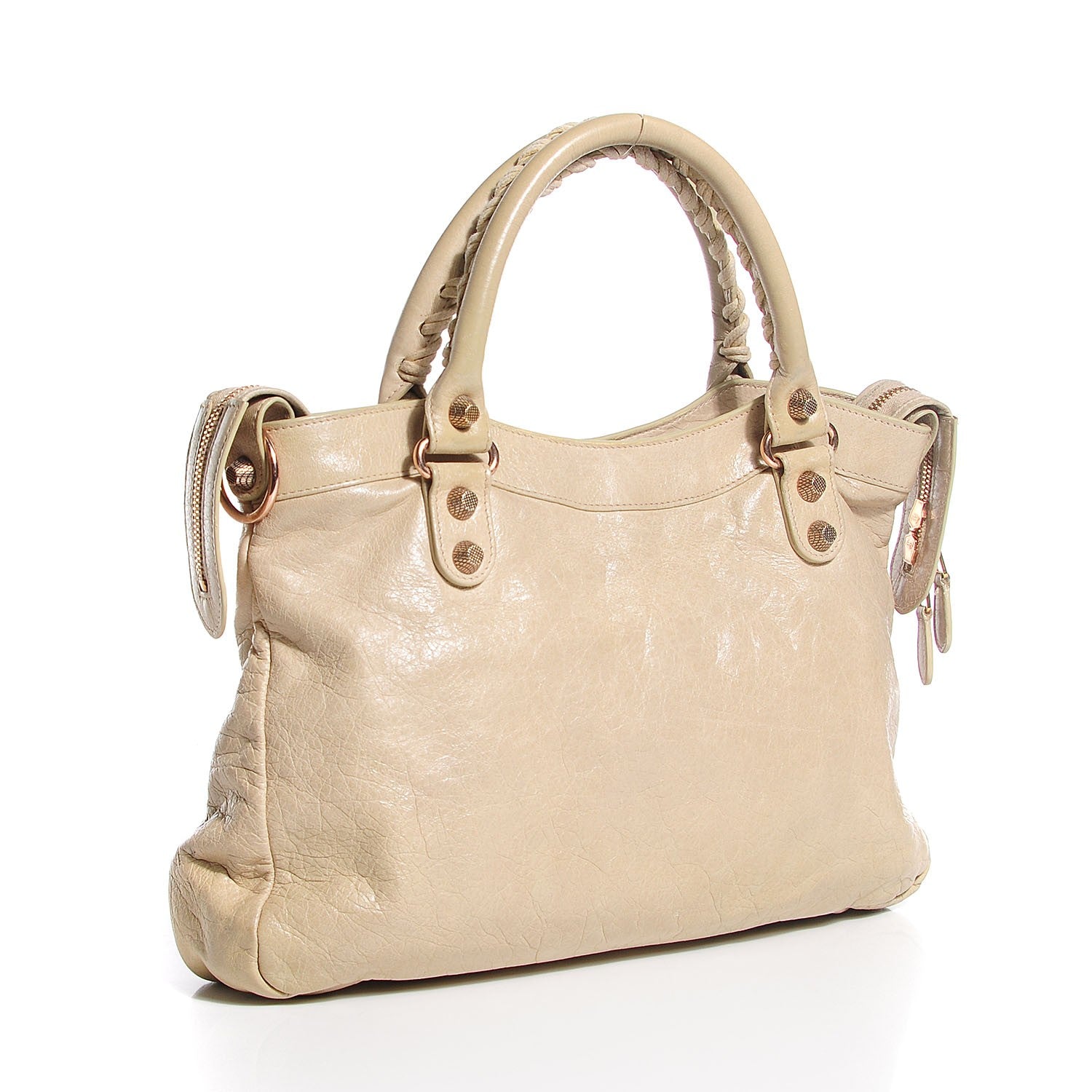 Balenciaga Agneau Giant 12 Rose Gold Hardware Town Praline 3 of 13