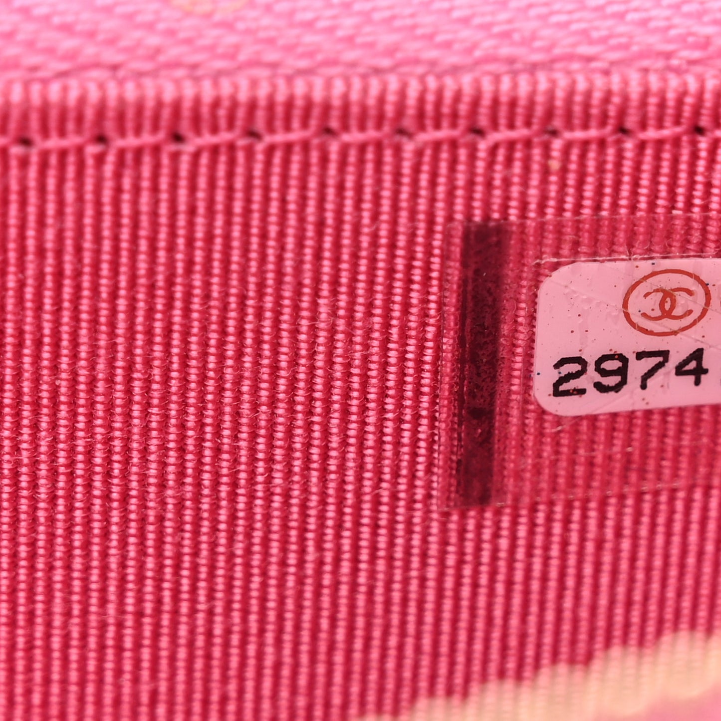 Caviar Quilted Medium Zip Around Wallet Pink