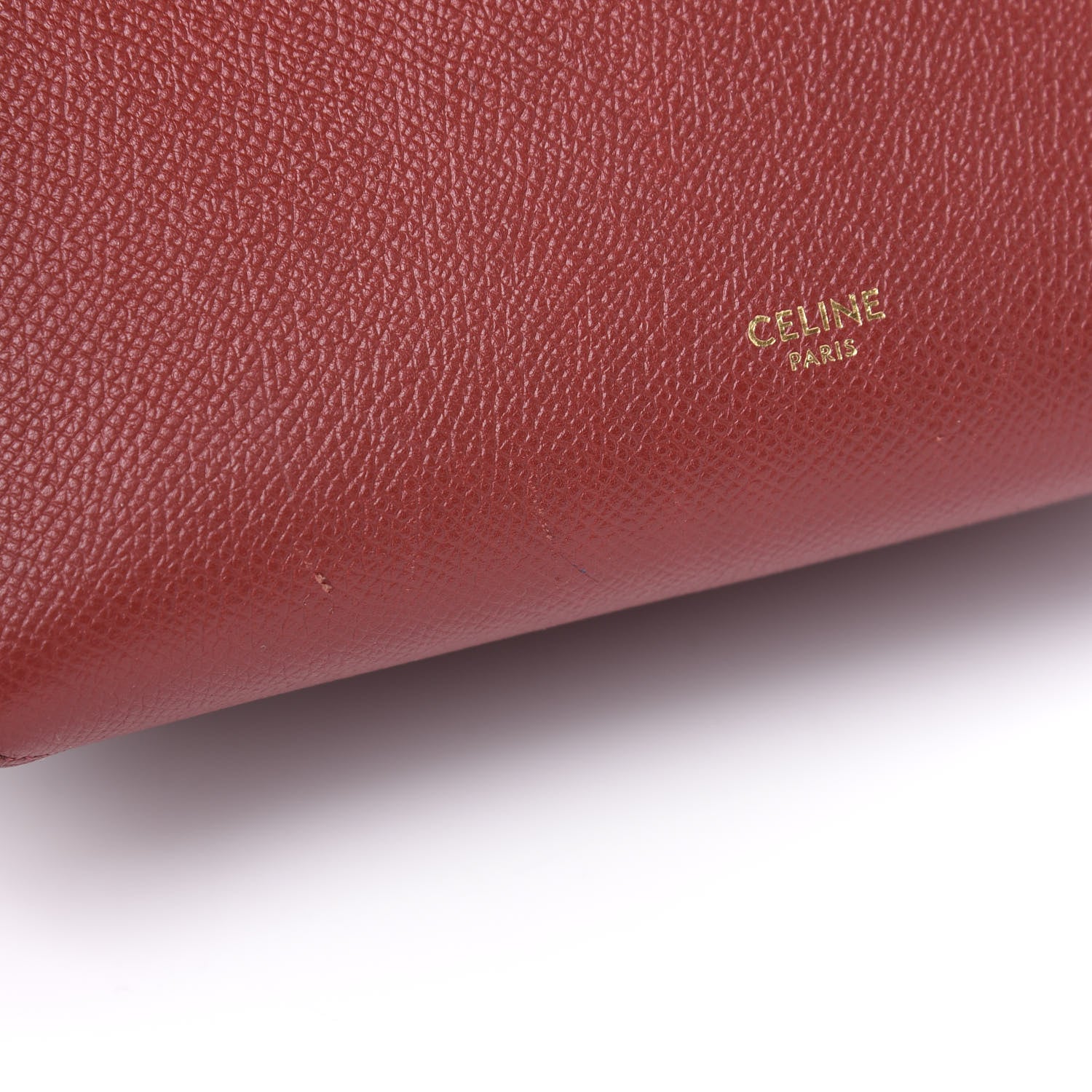 Celine Grained Calfskin Nano Belt Bag Ruby 9 of 12