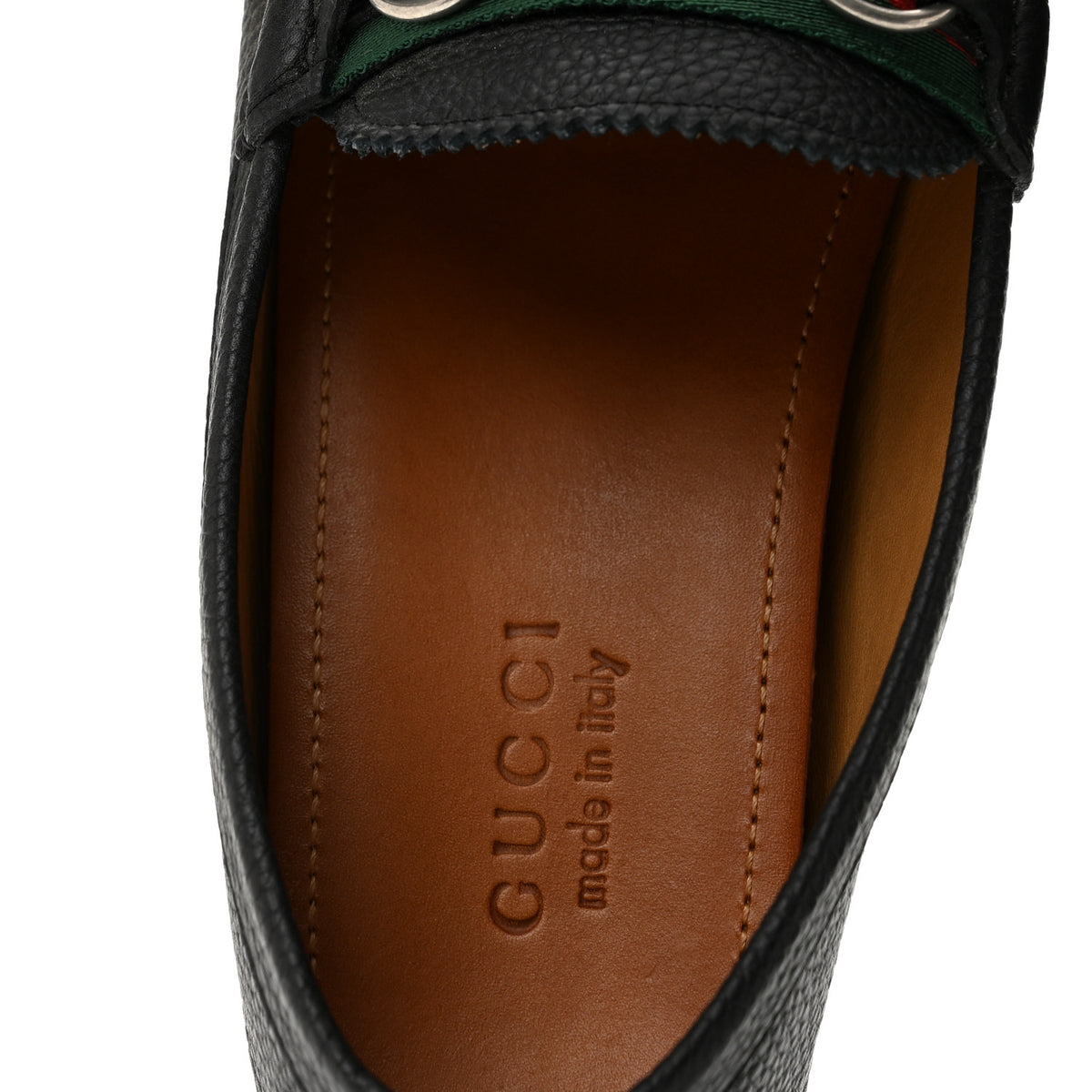 Road Calfskin Web Mens Horsebit Driver Loafers 10 Black