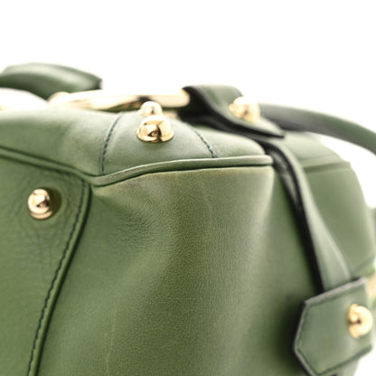 Gucci Calfskin Large Horsebit Chain Satchel Green 11 of 15