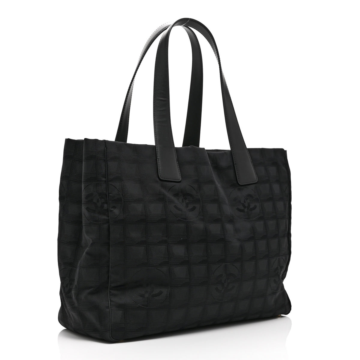 Chanel Nylon Medium Travel Tote Black 3 of 10