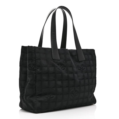 Chanel Nylon Medium Travel Tote Black 3 of 10