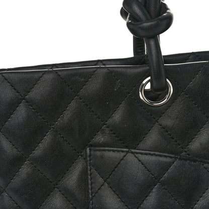 Chanel Calfskin Quilted Large Cambon Tote Black 11 of 12