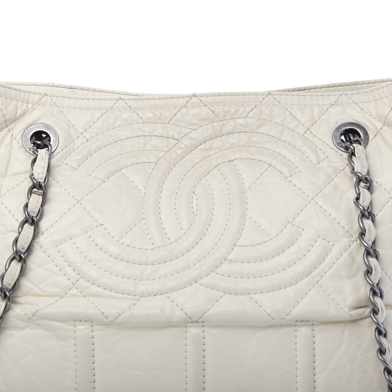 Chanel Calfskin Small Shopping In Moscow Tote Beige Clair 15 of 15