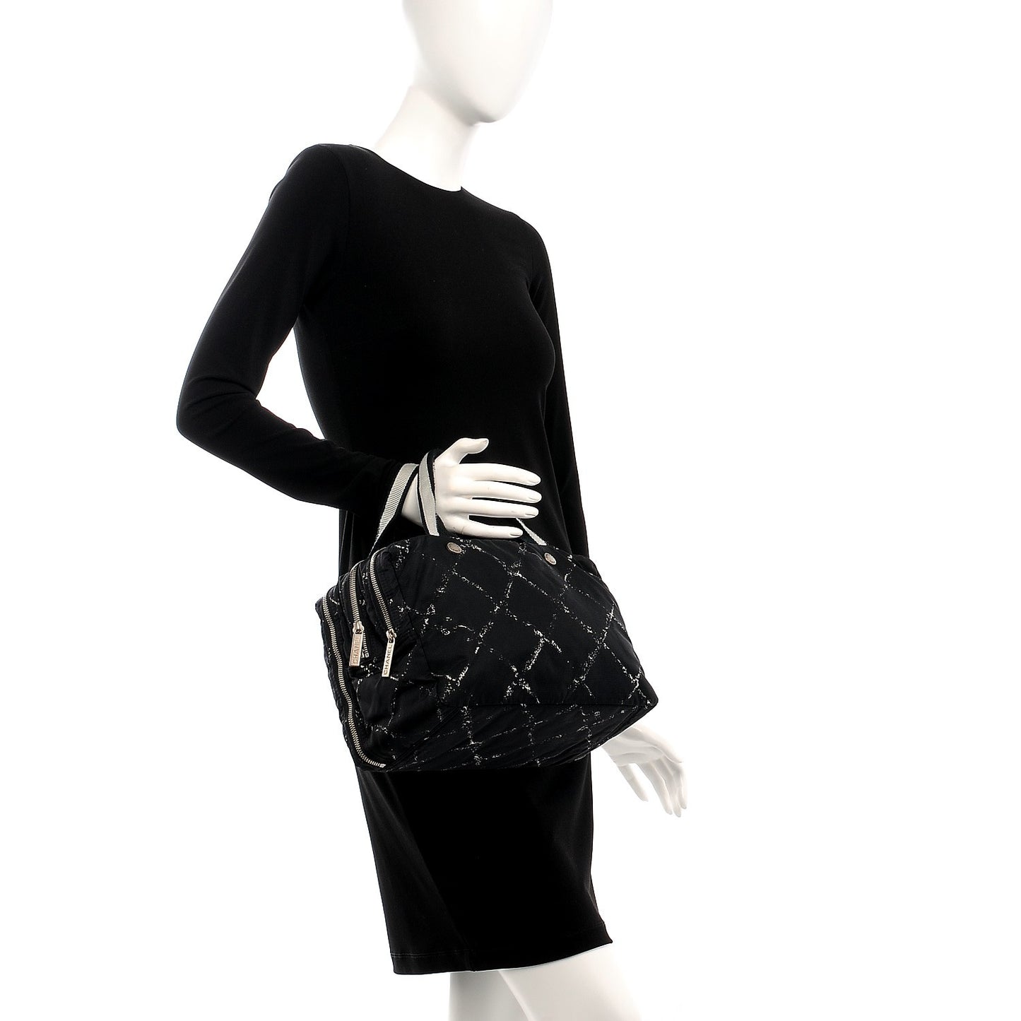 Nylon Travel Small Toiletry Tote Black