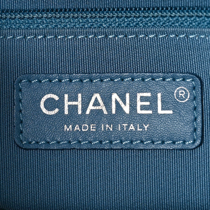 Chanel Tweed Calfskin Quilted Medium Gabrielle Hobo Navy 6 of 11