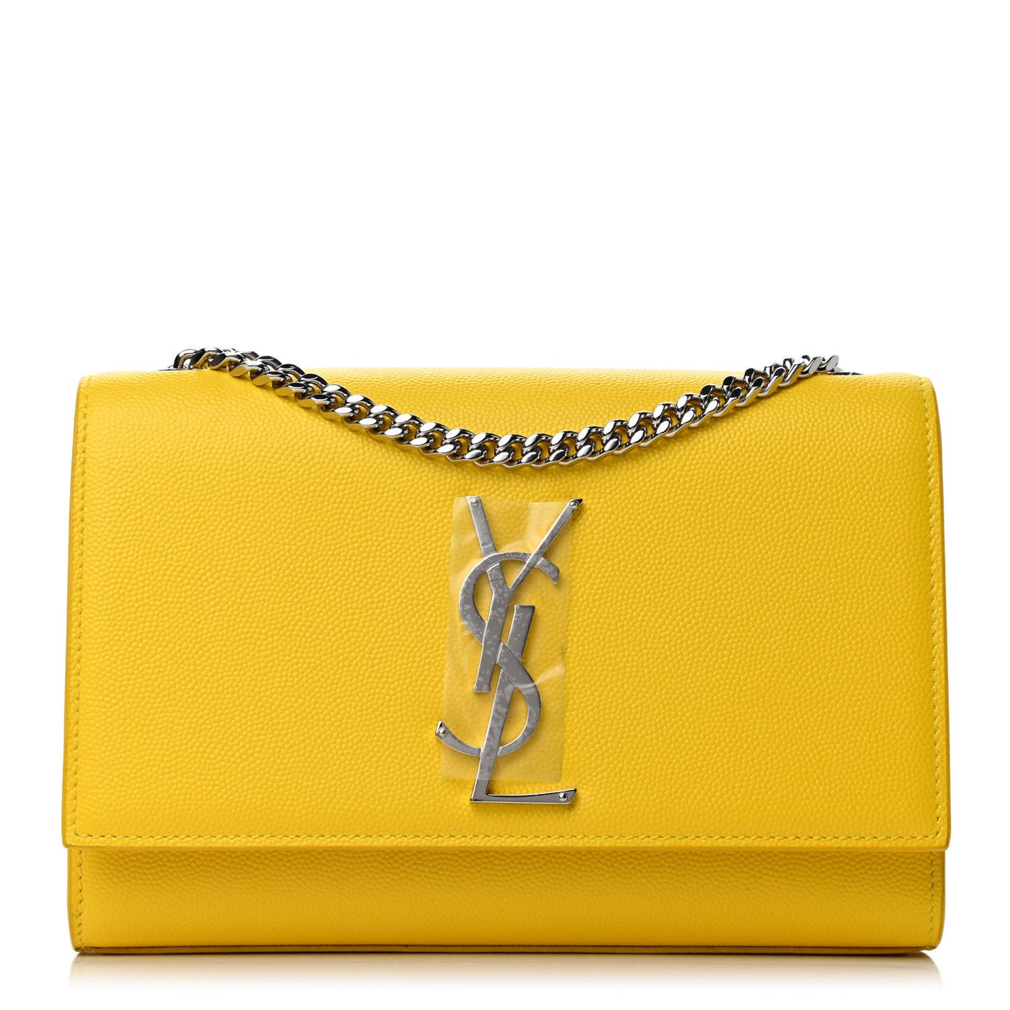 Patent Grain de Poudre Small Monogram Kate Satchel Mimosa