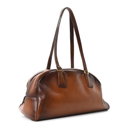 Prada Vitello Old Medium Bowling Bag Cognac 3 of 10