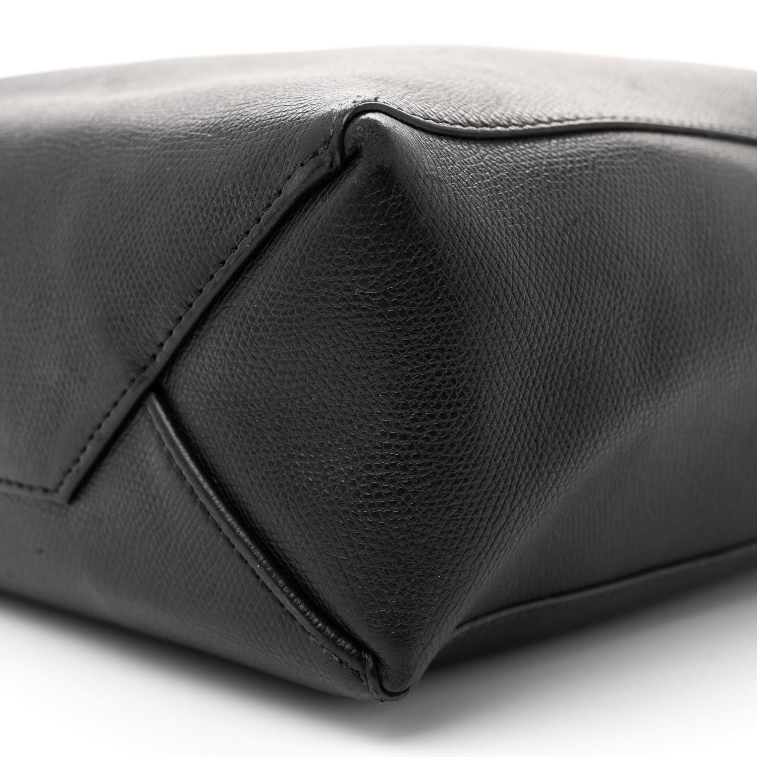 Celine Grained Calfskin Small Vertical Cabas Black 9 of 12