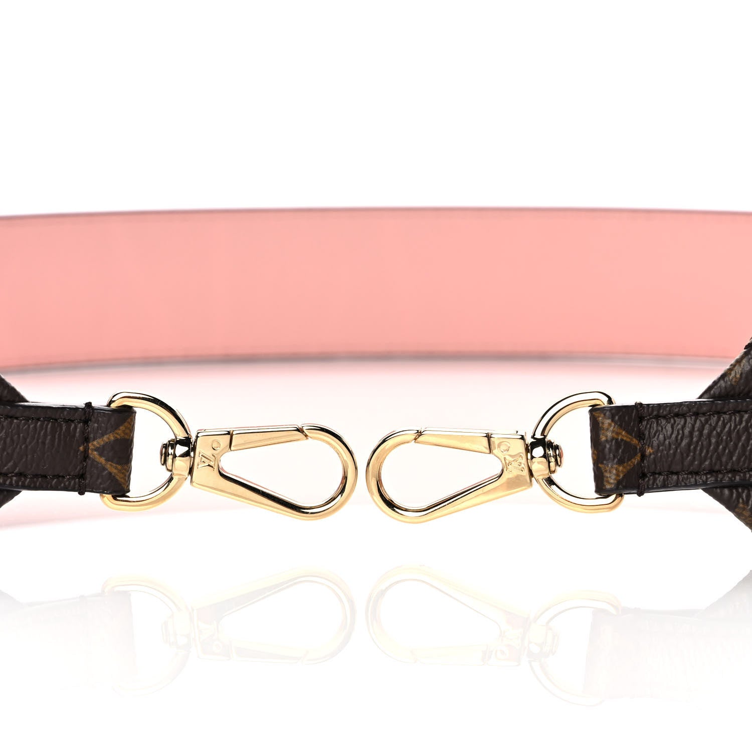 Louis Vuitton Monogram Bandouliere Shoulder Strap Rose Ballerine 4 of 4