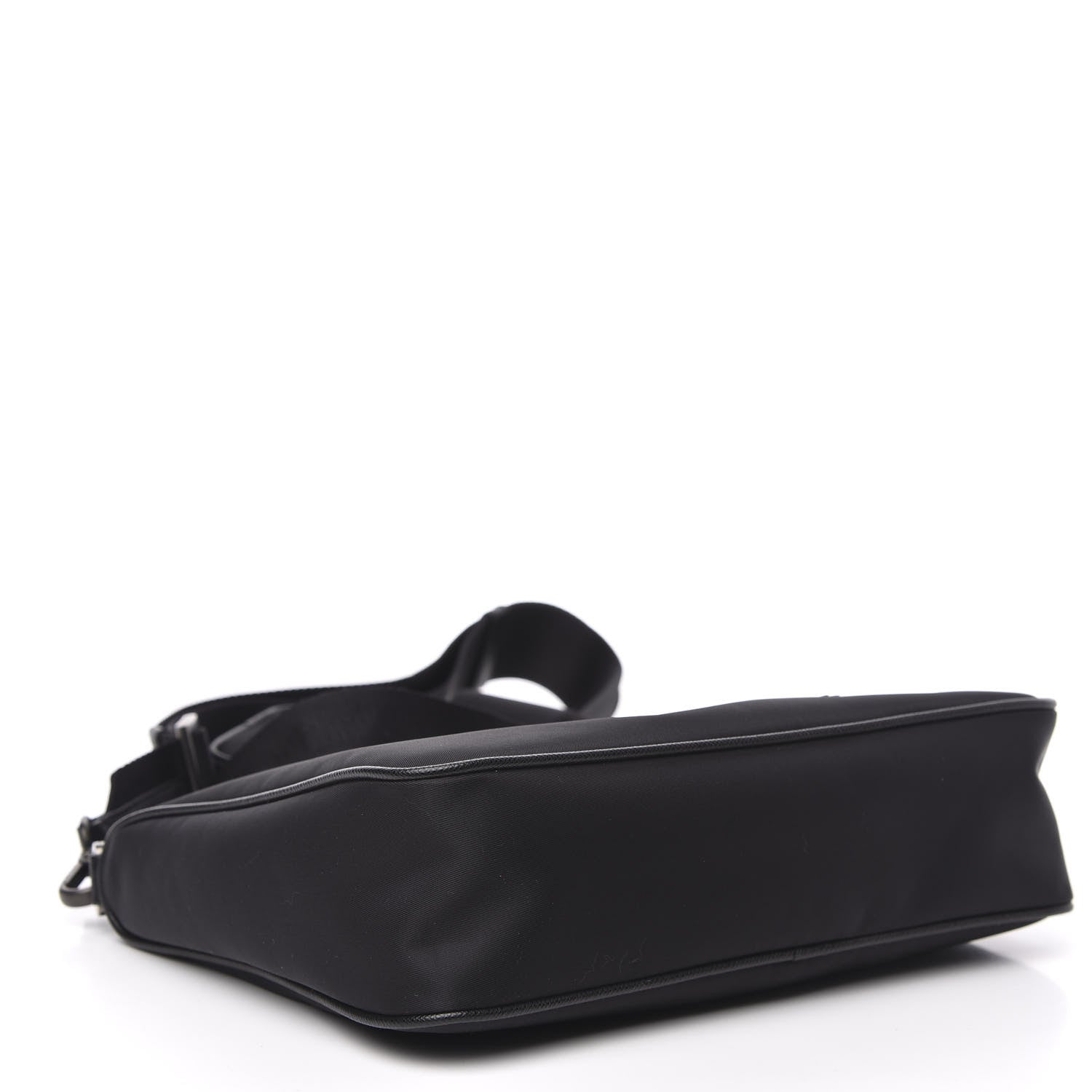 Prada Re-Nylon Saffiano Pocket Zippered Shoulder Bag Black 4 of 10
