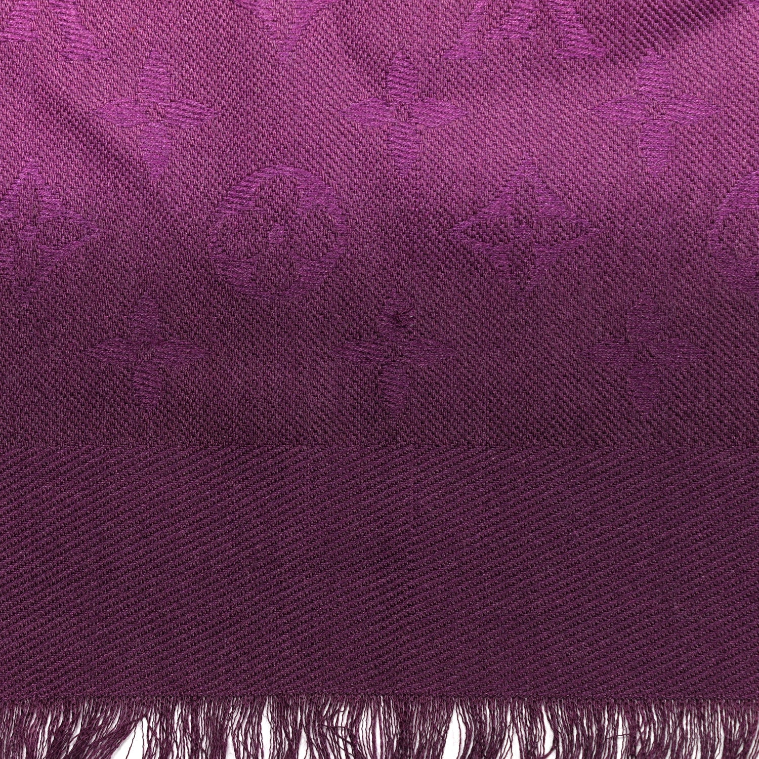Louis Vuitton Silk Blurrygram Shawl Purple Pink 6 of 7