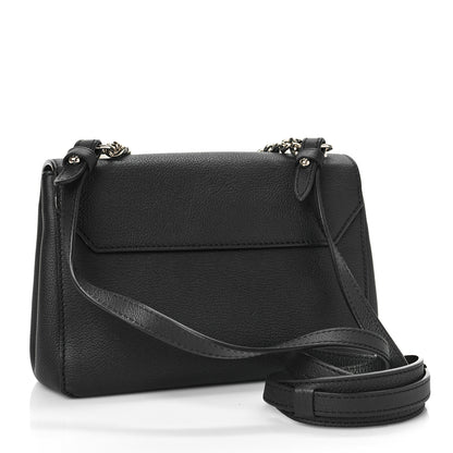 Louis Vuitton Calfskin Lockme II Chain Bag BB Black 3 of 9