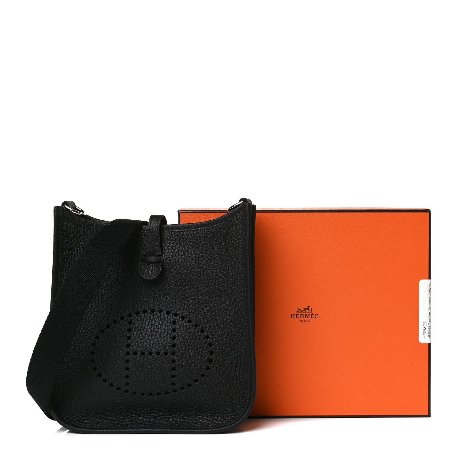 Hermes Taurillon Clemence Evelyne TPM Black 12 of 12