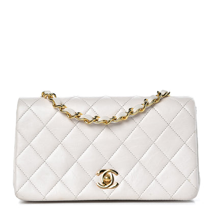 Chanel Lambskin Quilted Mini Flap White 1 of 14